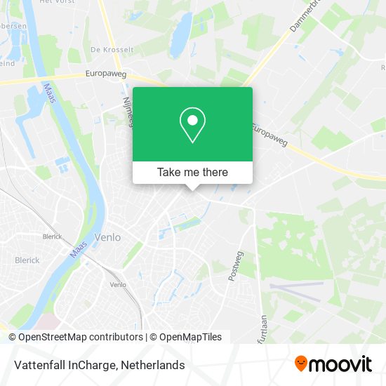 Vattenfall InCharge map