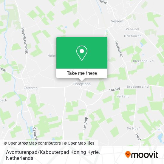 Avonturenpad / Kabouterpad Koning Kyrië map