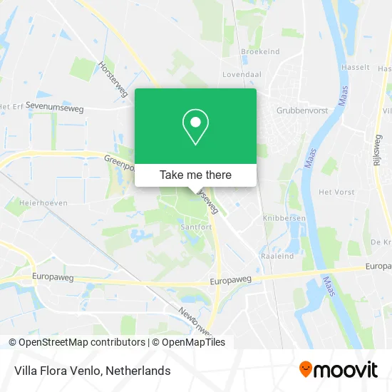 Villa Flora Venlo map