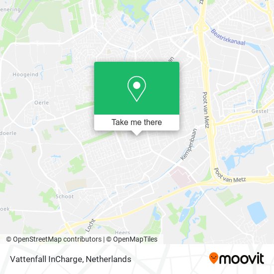 Vattenfall InCharge map