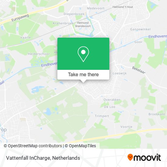 Vattenfall InCharge map