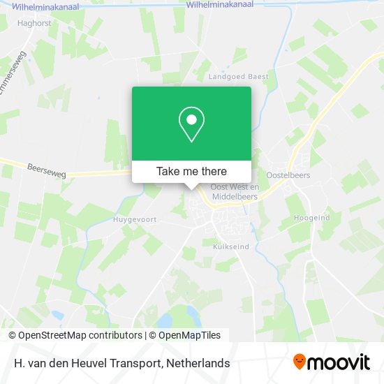 H. van den Heuvel Transport Karte