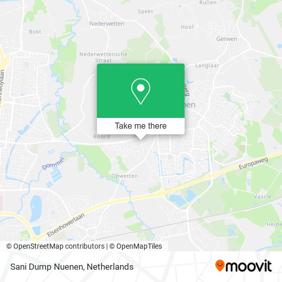 Sani Dump Nuenen map