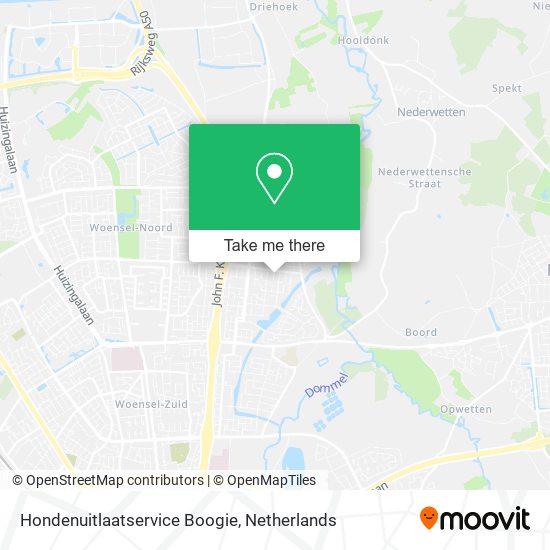 Hondenuitlaatservice Boogie Karte