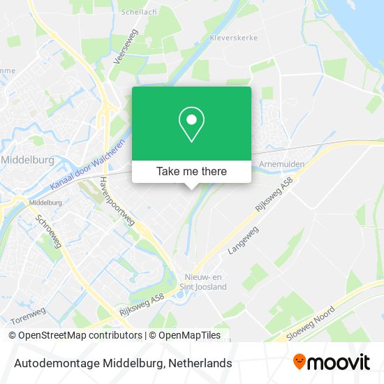 Autodemontage Middelburg Karte