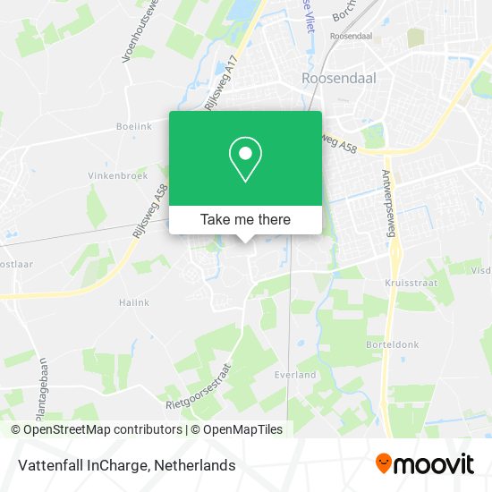 Vattenfall InCharge map