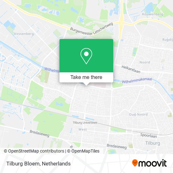 Tilburg Bloem map