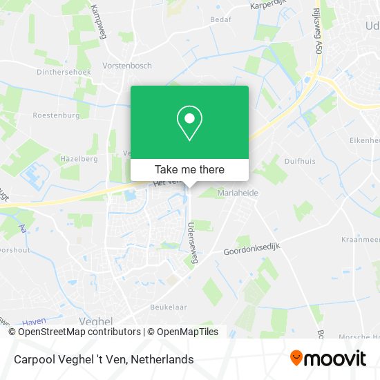 Carpool Veghel 't Ven map