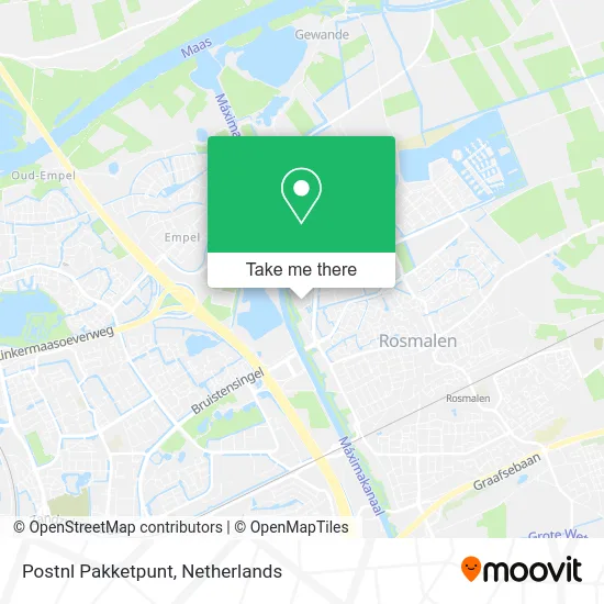 Postnl Pakketpunt map