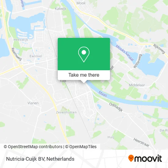 Nutricia-Cuijk BV map