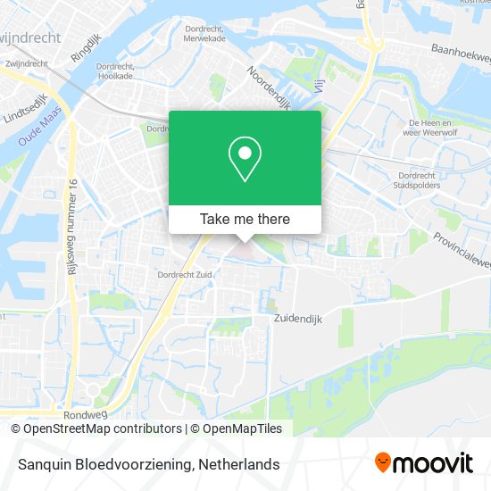 Sanquin Bloedvoorziening map