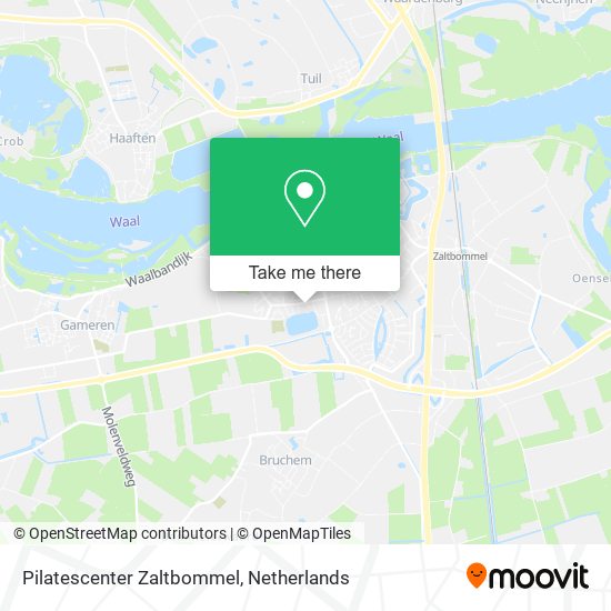 Pilatescenter Zaltbommel map