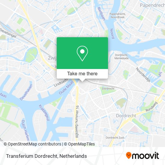 Transferium Dordrecht map