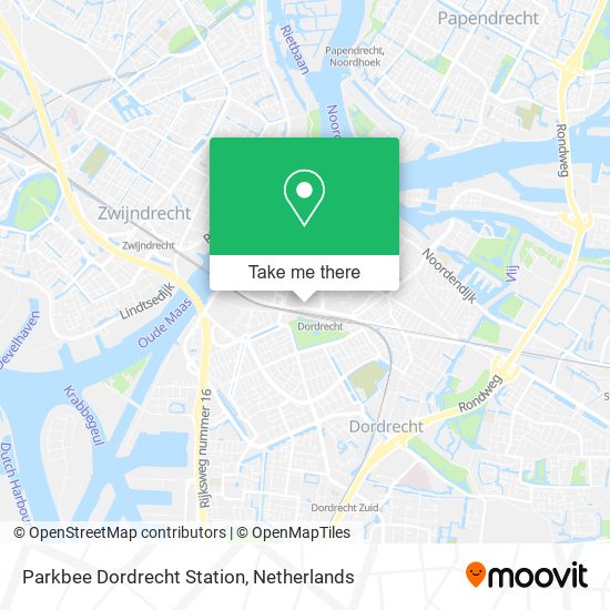 Parkbee Dordrecht Station map