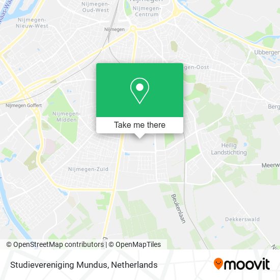 Studievereniging Mundus map