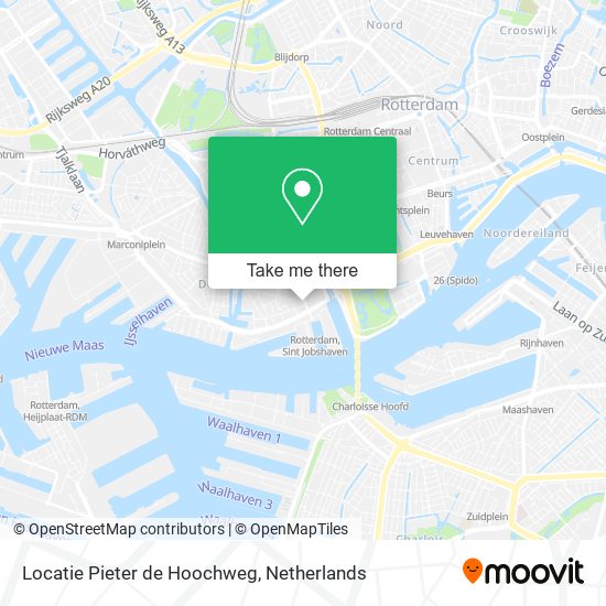 Locatie Pieter de Hoochweg Karte