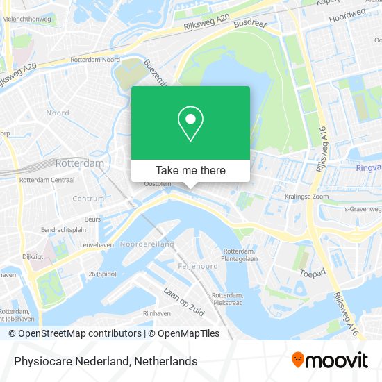 Physiocare Nederland Karte