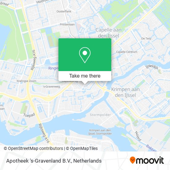 Apotheek 's-Gravenland B.V. map