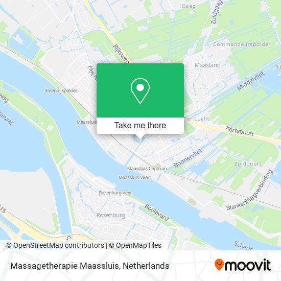 Massagetherapie Maassluis map