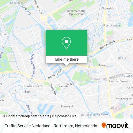 Traffic Service Nederland - Rotterdam map