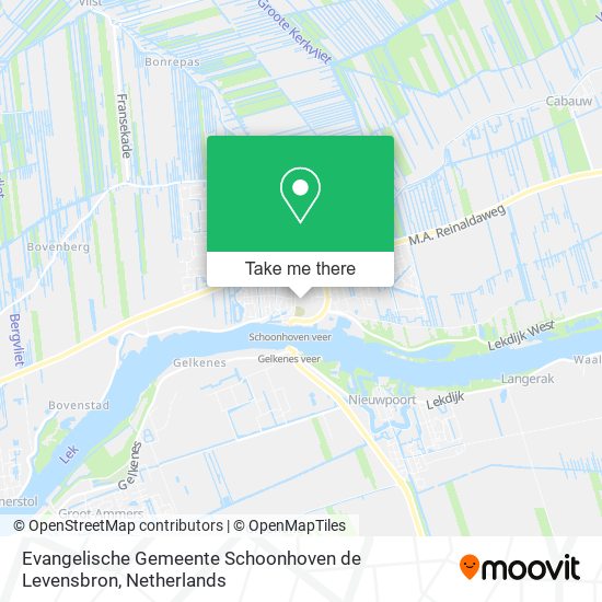 Evangelische Gemeente Schoonhoven de Levensbron Karte