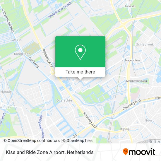 Kiss and Ride Zone Airport map