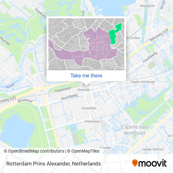 Rotterdam Prins Alexander map