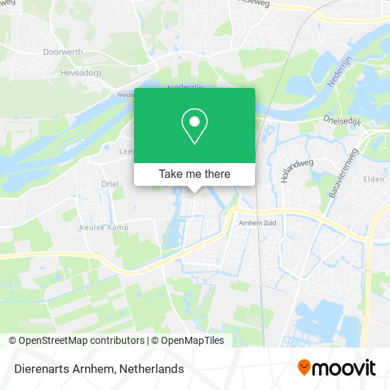 Dierenarts Arnhem map