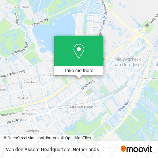 Van den Assem Headquarters map