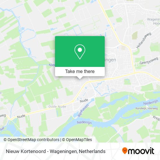 Nieuw Kortenoord - Wageningen map