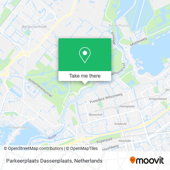 Parkeerplaats Dassenplaats map