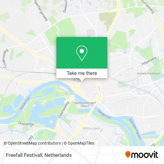 Freefall Festivall map