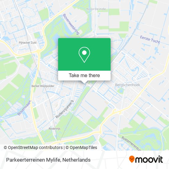 Parkeerterreinen Mylife Karte