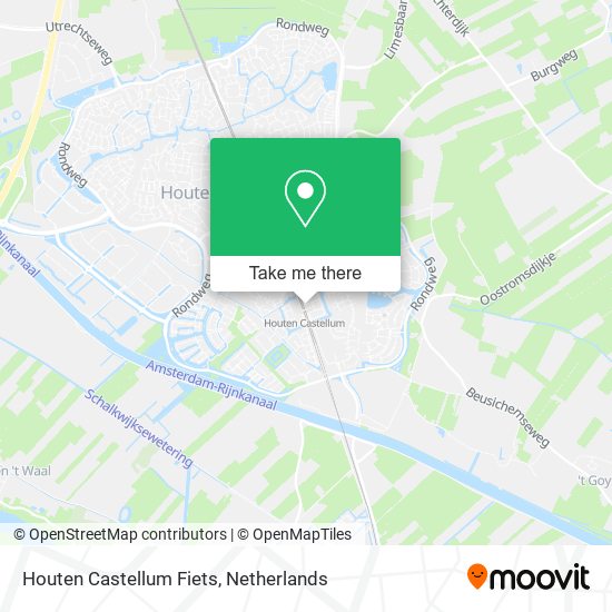 Houten Castellum Fiets map