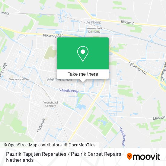 Pazirik Tapijten Reparaties / Pazirik Carpet Repairs Karte