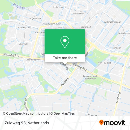 Zuidweg 98 map