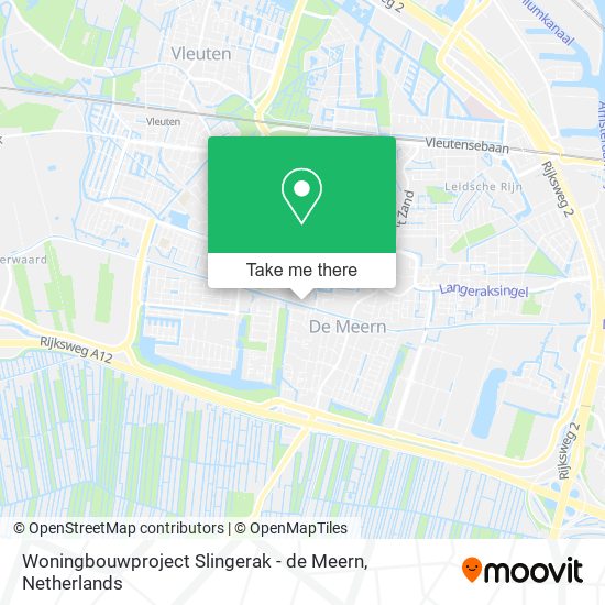 Woningbouwproject Slingerak - de Meern Karte