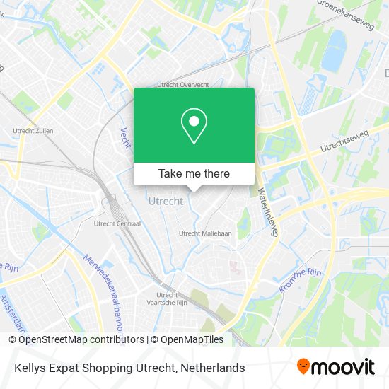 Kellys Expat Shopping Utrecht Karte