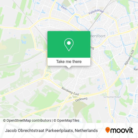 Jacob Obrechtstraat Parkeerlplaats map