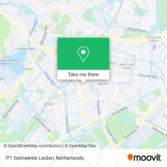 P1 Gemeente Leiden map