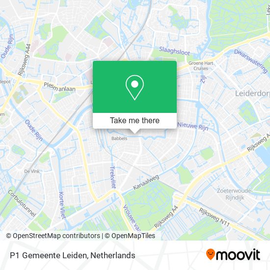 P1 Gemeente Leiden map