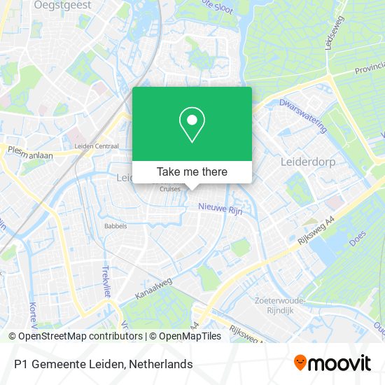 P1 Gemeente Leiden map