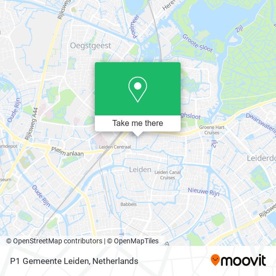 P1 Gemeente Leiden map