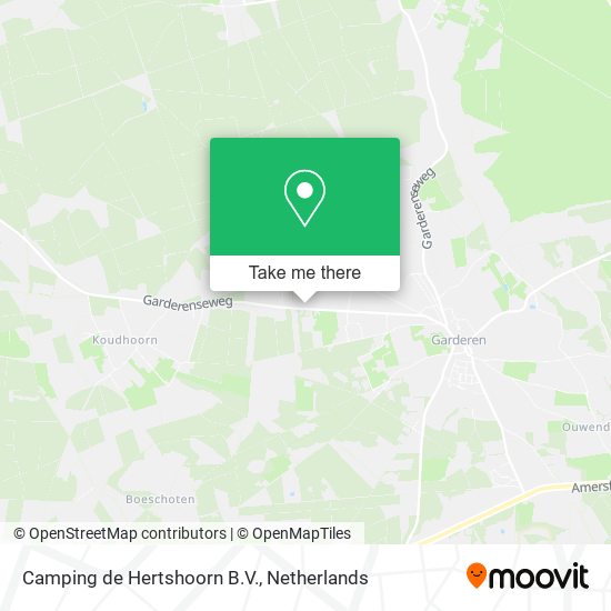 Camping de Hertshoorn B.V. map