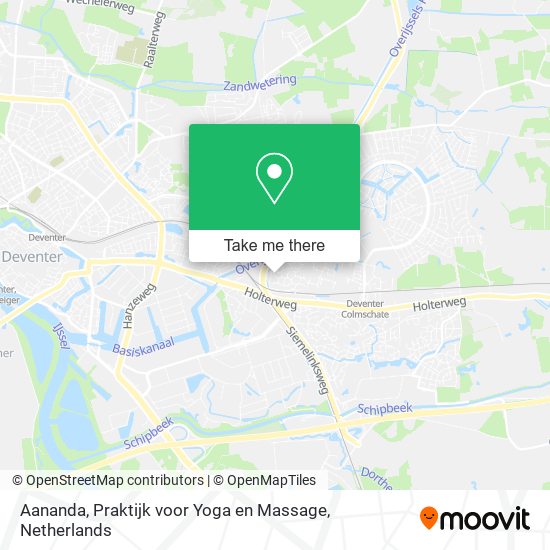 Aananda, Praktijk voor Yoga en Massage map