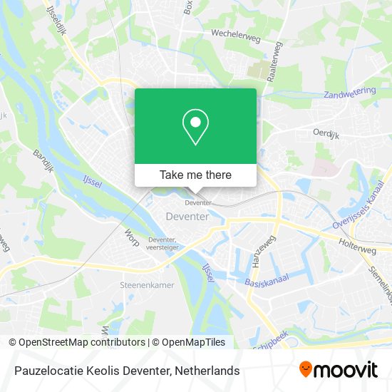 Pauzelocatie Keolis Deventer map