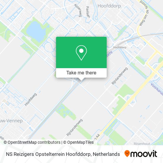 NS Reizigers Opstelterrein Hoofddorp map