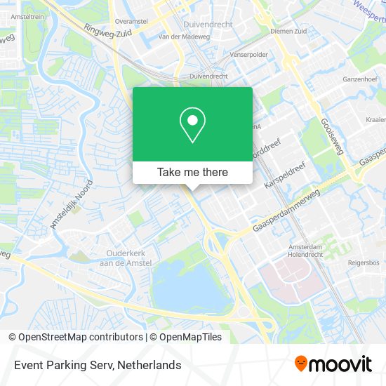 Event Parking Serv map