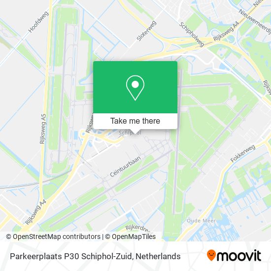 Parkeerplaats P30 Schiphol-Zuid Karte