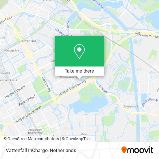 Vattenfall InCharge map